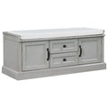 Bancs Coffres de Rangement et Coussin Amovible