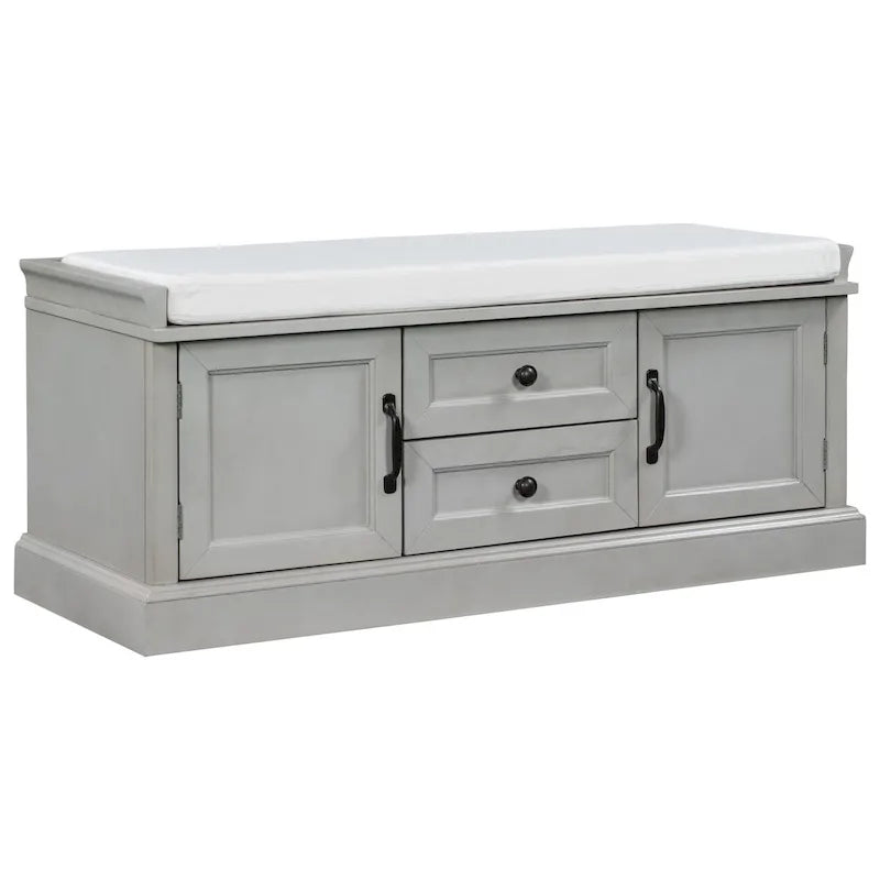 Bancs Coffres de Rangement et Coussin Amovible
