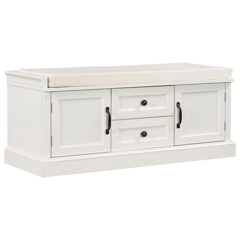 Bancs Coffres de Rangement et Coussin Amovible