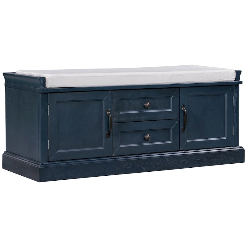 Bancs Coffres de Rangement et Coussin Amovible