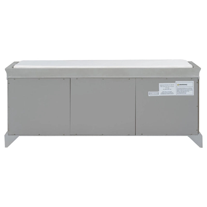 Bancs Coffres de Rangement et Coussin Amovible