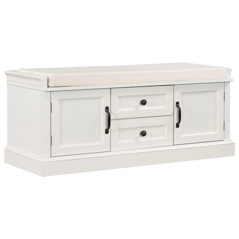 Bancs Coffres de Rangement et Coussin Amovible