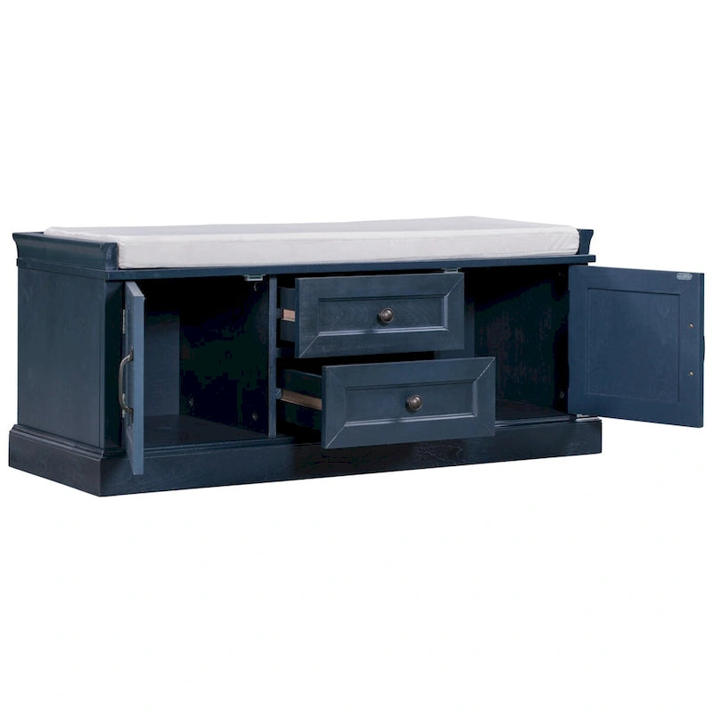 Bancs Coffres de Rangement et Coussin Amovible