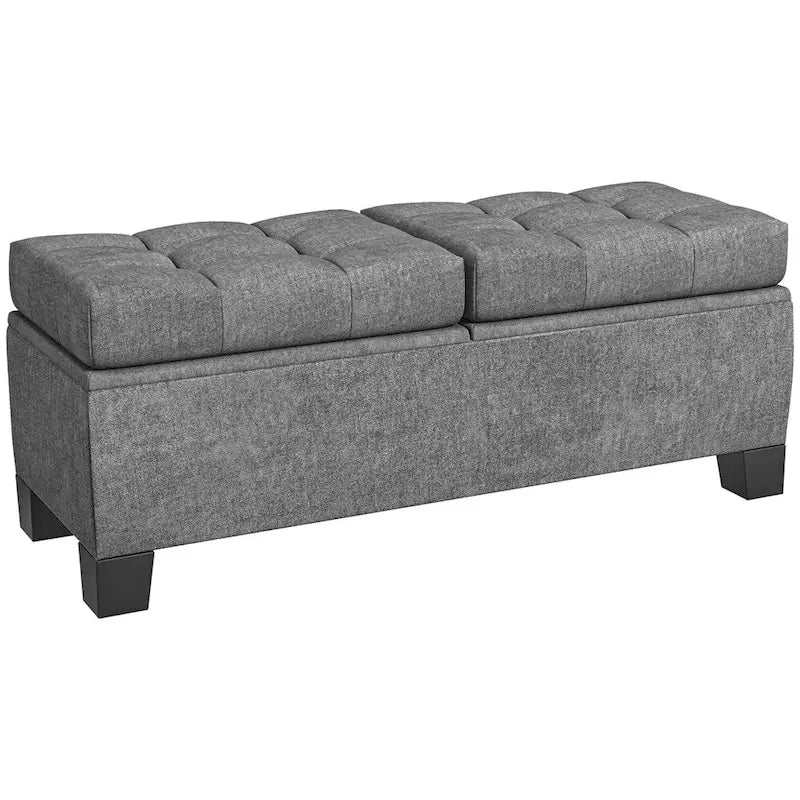 Banc de rangement capitonné