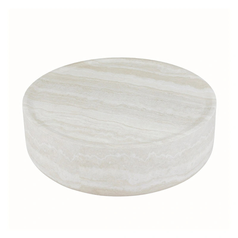 Tables basses rondes motifs MARS imitation marbre