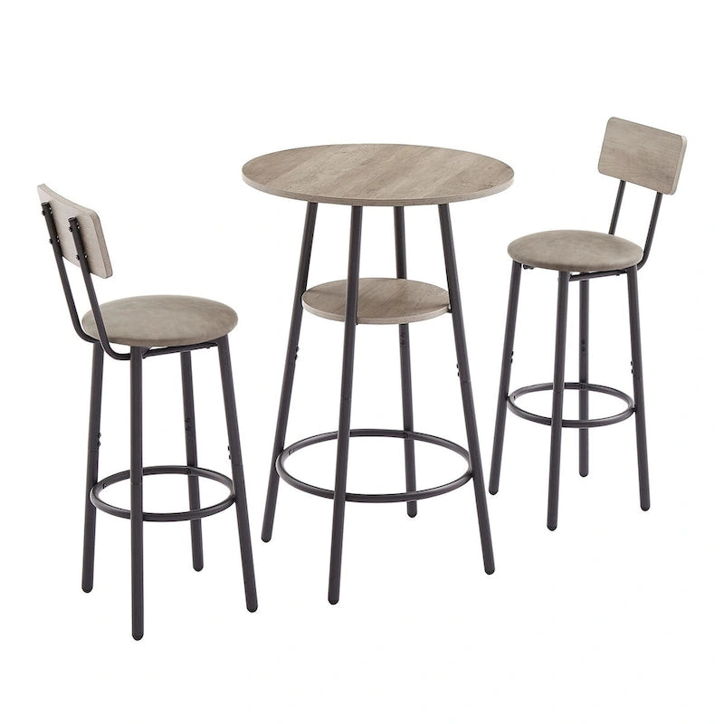 Table de bistrot ronde style industriel