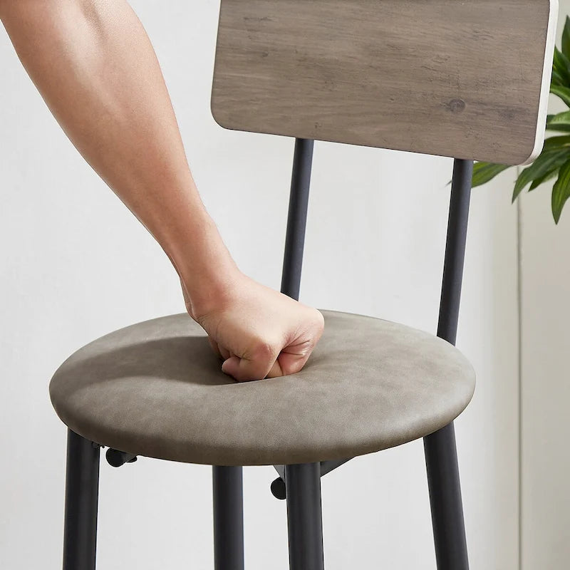 Table de bistrot ronde style industriel