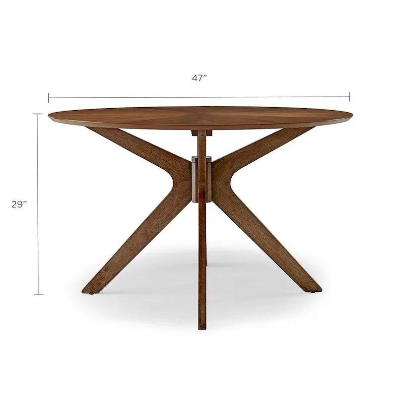 Table à manger ronde en bois
