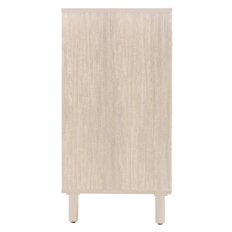 Meuble bas moderne à 4 portes avec étagère réglable
