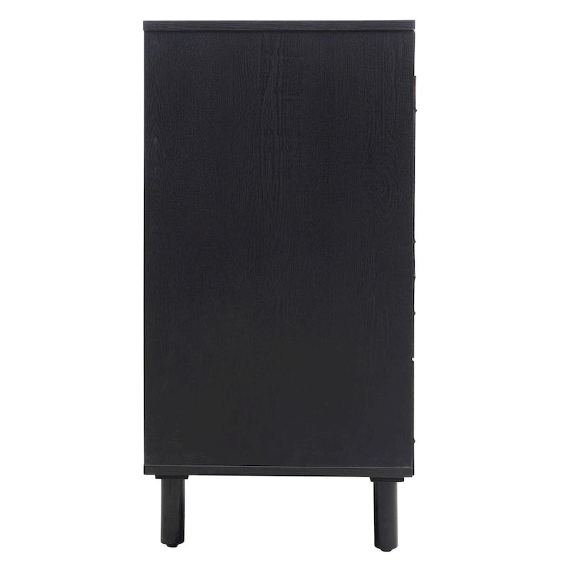 Meuble bas moderne à 4 portes avec étagère réglable