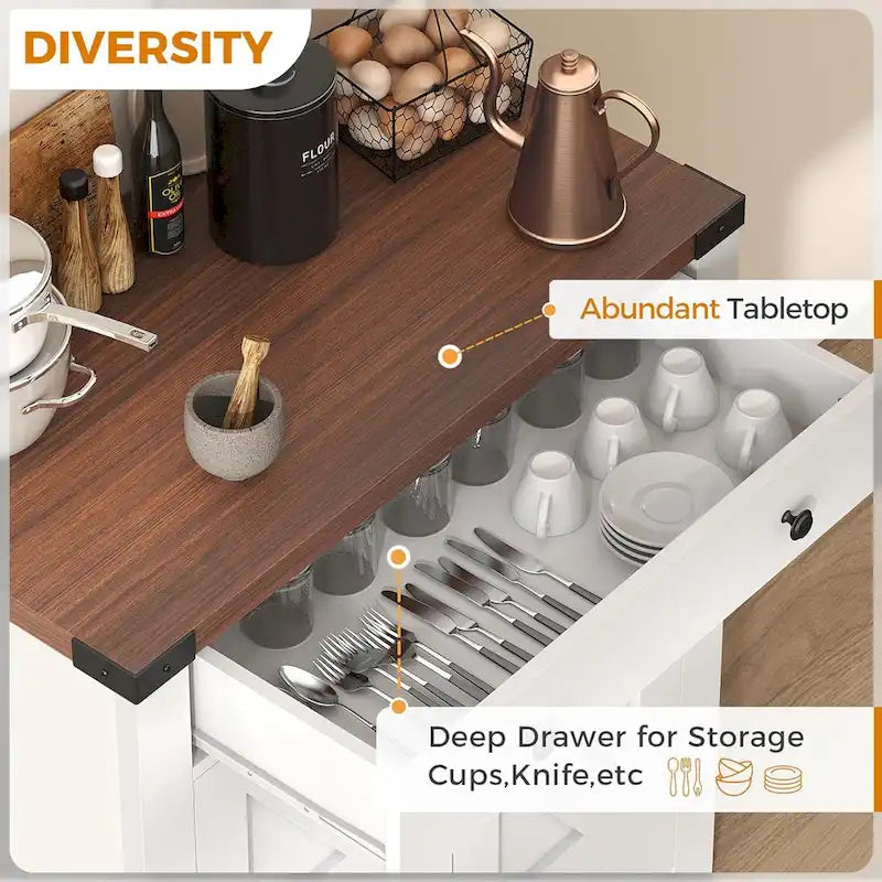 Buffet de cuisine bahut de rangement pour bar à café