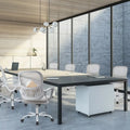 Chaises de bureau et chaises de maison en maille avec accoudoirs fixes