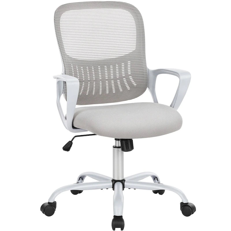 Chaises de bureau et chaises de maison en maille avec accoudoirs fixes